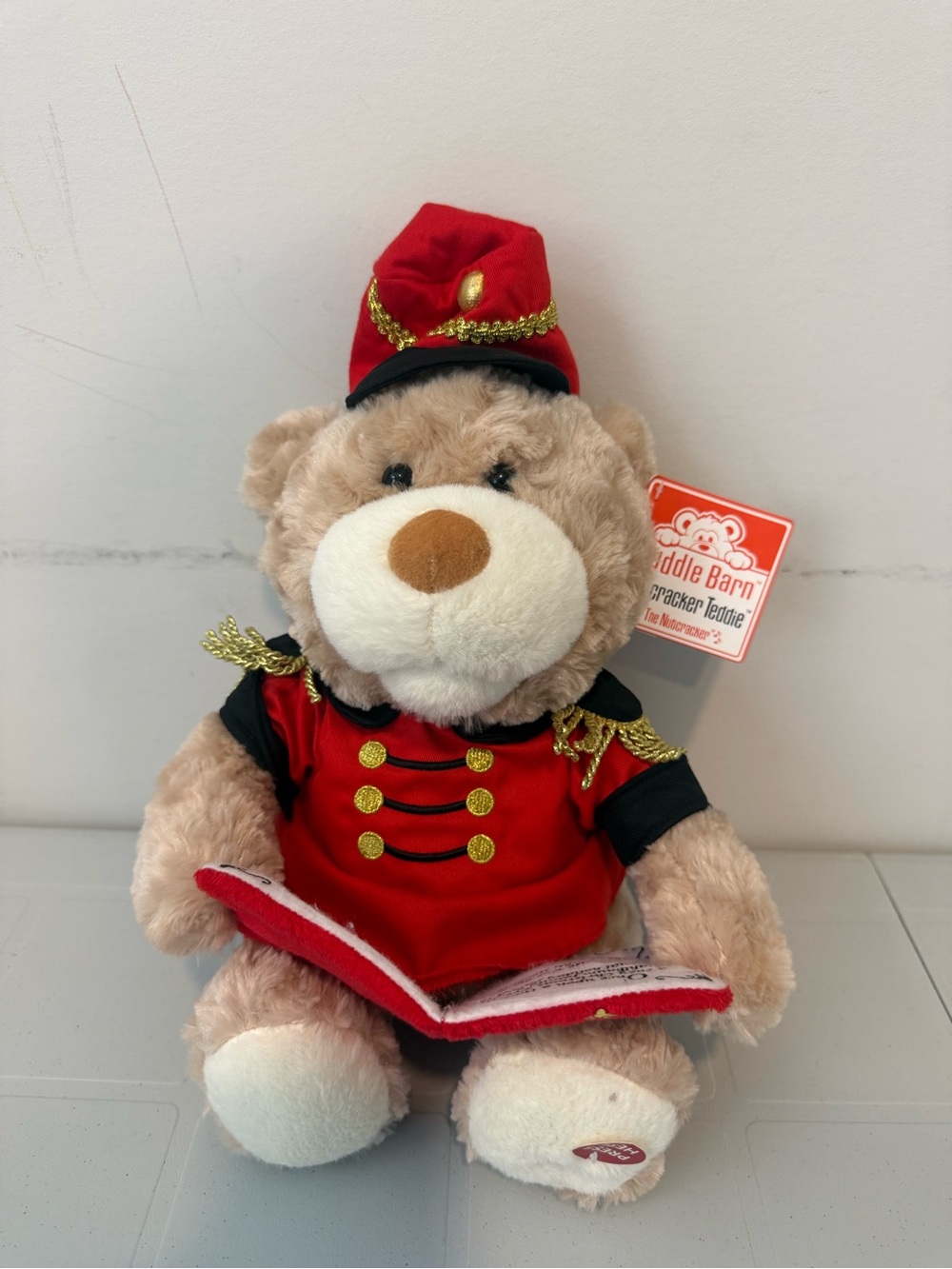 Cuddlebarn’s Nutcracker Teddy Bear Plush - Musical Storytelling Kids Toy